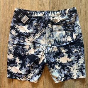 Bylt Custom Basics Men's Blue Tie-Dye Swim Shorts